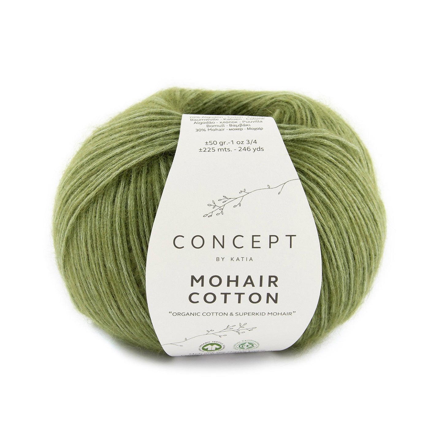 Mohair-cotton