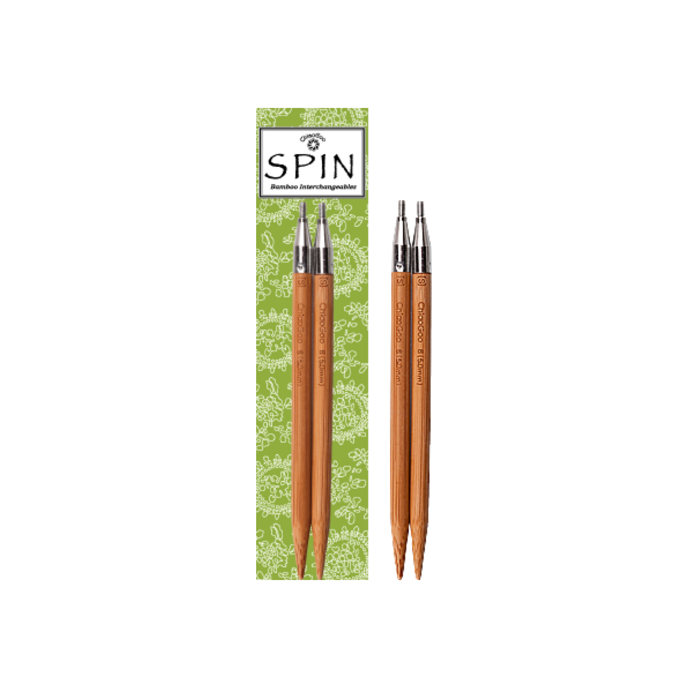 Aiguilles interchangeables SPIN Bamboo - 13 cm